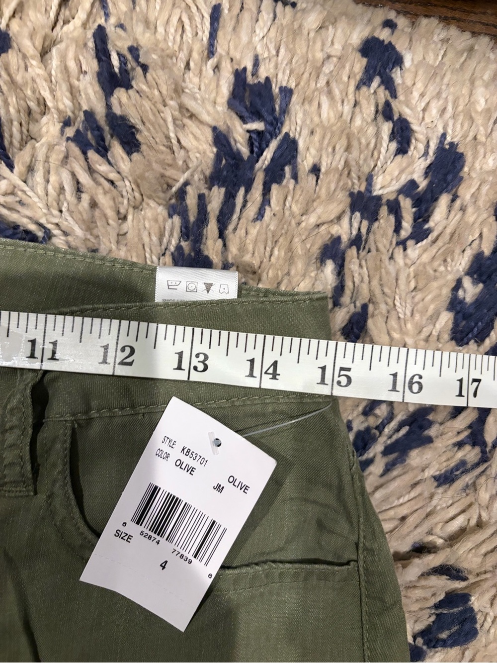 NWT ✨ Kut From The Kloth - SIENNA HIGH RISE WIDE LEG Utility PANT Olive Green -4 - Picture 7 of 10